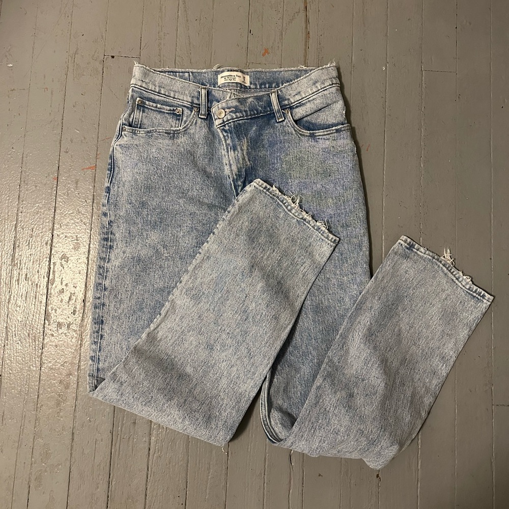 Abercrombie & Fitch Light Blue Straight Leg Jeans